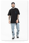 Streetwear Clothing Fashion Men'S Summer Loose Short Sleeve Cotton T Shirt With Printing